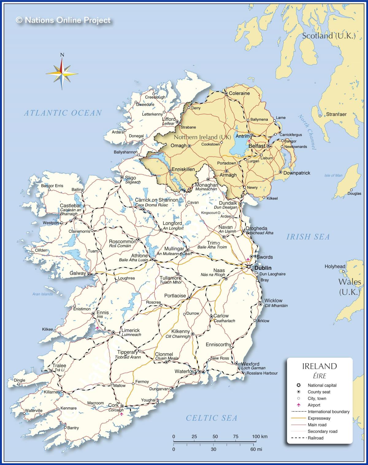国別マップ アイルランド